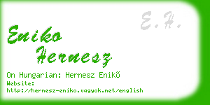 eniko hernesz business card